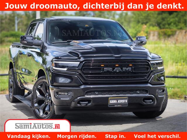 Dodge 1500 Ram LIMITED | 5.7 V8 HEMI | HUD | BOM VOL | LUCHTVERING | PANORAMA | ADAPTIVE CRUISE | 360 CAM | 3500KG | LEDER | DUBBELE CABINE | BPM VRIJ | LANE ASSIST | APPLE CARPLAY