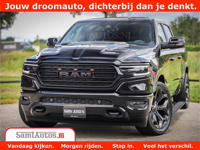 Dodge 1500 Ram LIMITED | 5.7 V8 HEMI | HUD | BOM VOL | LUCHTVERING | PANORAMA | ADAPTIVE CRUISE | 360 CAM | 3500KG | LEDER | DUBBELE CABINE | BPM VRIJ | LANE ASSIST | APPLE CARPLAY