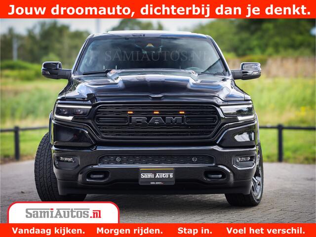 Dodge 1500 Ram LIMITED | 5.7 V8 HEMI | HUD | BOM VOL | LUCHTVERING | PANORAMA | ADAPTIVE CRUISE | 360 CAM | 3500KG | LEDER | DUBBELE CABINE | BPM VRIJ | LANE ASSIST | APPLE CARPLAY