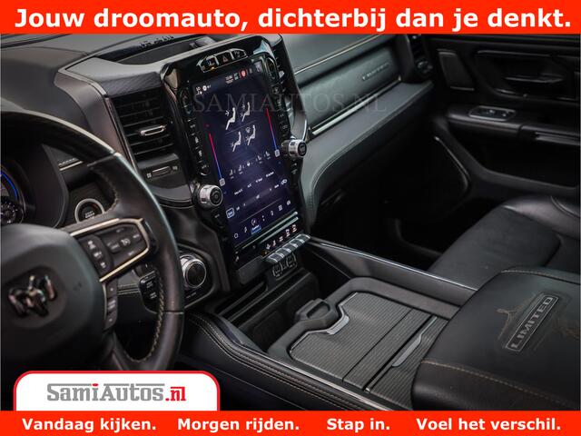 Dodge 1500 Ram LIMITED | 5.7 V8 HEMI | HUD | BOM VOL | LUCHTVERING | PANORAMA | ADAPTIVE CRUISE | 360 CAM | 3500KG | LEDER | DUBBELE CABINE | BPM VRIJ | LANE ASSIST | APPLE CARPLAY