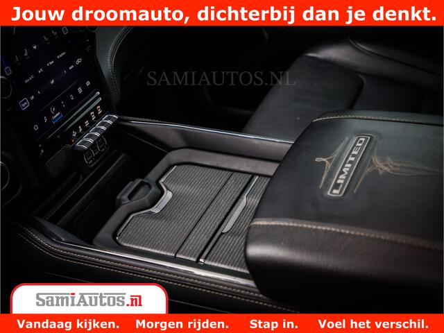 Dodge 1500 Ram LIMITED | 5.7 V8 HEMI | HUD | BOM VOL | LUCHTVERING | PANORAMA | ADAPTIVE CRUISE | 360 CAM | 3500KG | LEDER | DUBBELE CABINE | BPM VRIJ | LANE ASSIST | APPLE CARPLAY