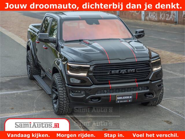 Dodge 1500 RAM GT EDITION | 5.7 HEMI V8 402PK | VIRTUAL COCKPIT | HEAD-UP | ADAPTIVE CRUISE | 360 CAMERA | TRX PACK | VOLLE UITVOERING Comfortabele Dubbele Cabine met Royale 5 Zitplaatsen | BPM vrij | Nu Leverbaar uit Voorraad | Voorraad Nr 2435