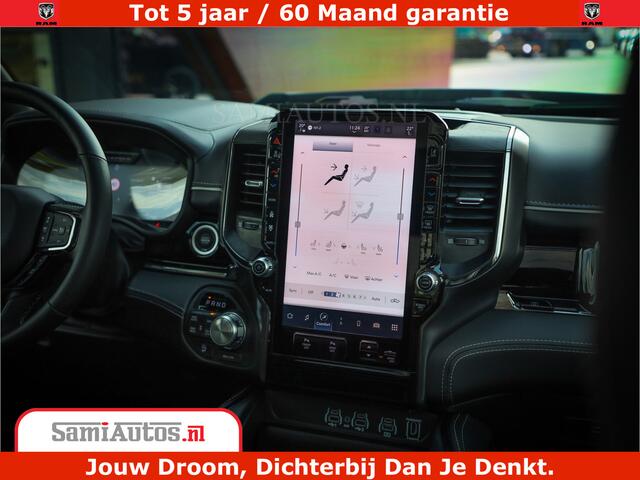 Dodge 1500 Ram Limited Night High Output 540HP 706Nm | Massage + Full Option | De Meest Luxe en Volle Pick-Up in zijn Klasse | Comfortabele Dubbele Cabine met Royale 5 Zitplaatsen | BPM vrij | Nu Leverbaar uit Voorraad | Voorraad Nr 2326 - 5169