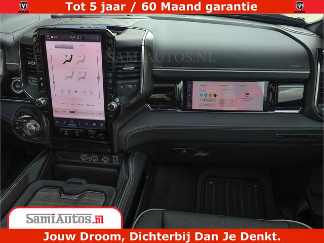 Dodge 1500 Ram Limited Night High Output 540HP 706Nm | Massage + Full Option | De Meest Luxe en Volle Pick-Up in zijn Klasse | Comfortabele Dubbele Cabine met Royale 5 Zitplaatsen | BPM vrij | Nu Leverbaar uit Voorraad | Voorraad Nr 2326 - 5169