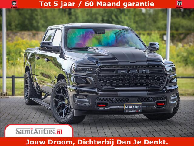 Dodge 1500 Ram Limited Night High Output 540HP 706Nm | Massage + Full Option | De Meest Luxe en Volle Pick-Up in zijn Klasse | Comfortabele Dubbele Cabine met Royale 5 Zitplaatsen | BPM vrij | Nu Leverbaar uit Voorraad | Voorraad Nr 2328 - 5157
