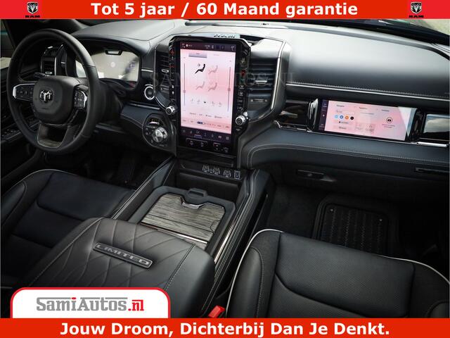 Dodge 1500 Ram Limited Night High Output 540HP 706Nm | Massage + Full Option | De Meest Luxe en Volle Pick-Up in zijn Klasse | Comfortabele Dubbele Cabine met Royale 5 Zitplaatsen | BPM vrij | Nu Leverbaar uit Voorraad | Voorraad Nr 2328 - 5157