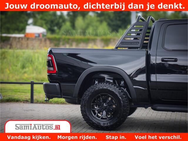 Dodge 1500 RAM REBEL TRX STYLE | BODY LIFT | RAM BAR | 4X4 | LPG | HUD HEADUP | DIGI CLUSTER | 360CAM | ADAPTIVE CRUISE | RAM BAR ROLLCOVER | Comfortabele Dubbele Cabine met Royale 5 Zitplaatsen |