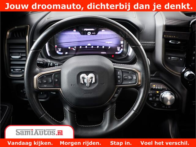 Dodge 1500 RAM REBEL TRX STYLE | BODY LIFT | RAM BAR | 4X4 | LPG | HUD HEADUP | DIGI CLUSTER | 360CAM | ADAPTIVE CRUISE | RAM BAR ROLLCOVER | Comfortabele Dubbele Cabine met Royale 5 Zitplaatsen |