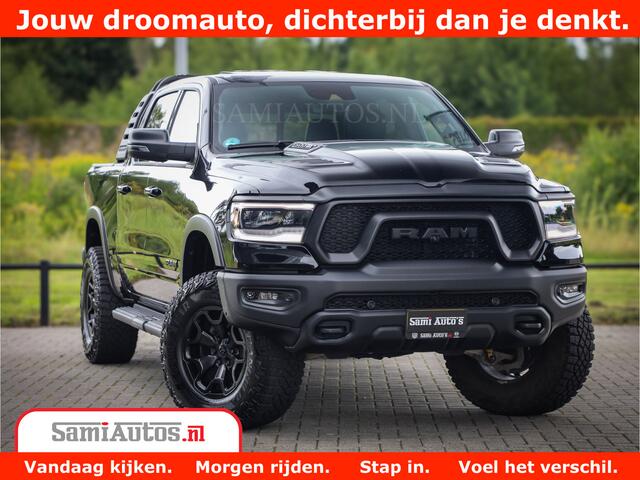 Dodge 1500 RAM REBEL TRX STYLE | BODY LIFT | RAM BAR | 4X4 | LPG | HUD HEADUP | DIGI CLUSTER | 360CAM | ADAPTIVE CRUISE | RAM BAR ROLLCOVER | Comfortabele Dubbele Cabine met Royale 5 Zitplaatsen |