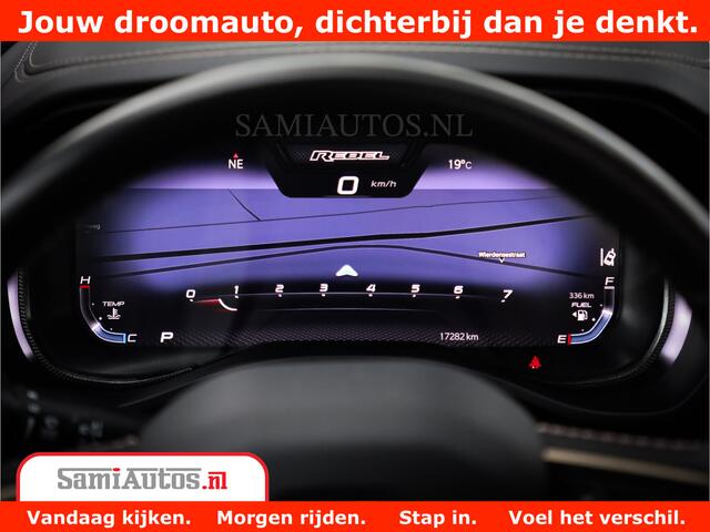Dodge 1500 RAM REBEL TRX STYLE | BODY LIFT | RAM BAR | 4X4 | LPG | HUD HEADUP | DIGI CLUSTER | 360CAM | ADAPTIVE CRUISE | RAM BAR ROLLCOVER | Comfortabele Dubbele Cabine met Royale 5 Zitplaatsen |
