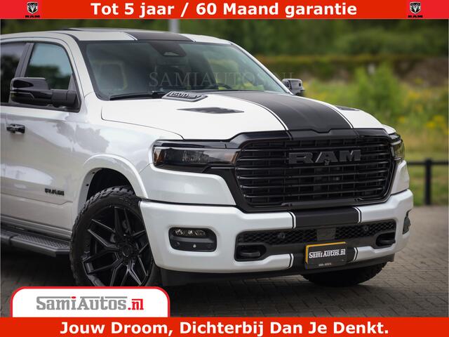 Dodge 1500 RAM Laramie Night | 420Pk 636 Nn | Extra Groot Scherm + Passagiers Scherm | Comfortabele Dubbele Cabine met Royale 5 Zitplaatsen | Nu Leverbaar uit Voorraad | Voorraad Nr 2223 - 5047