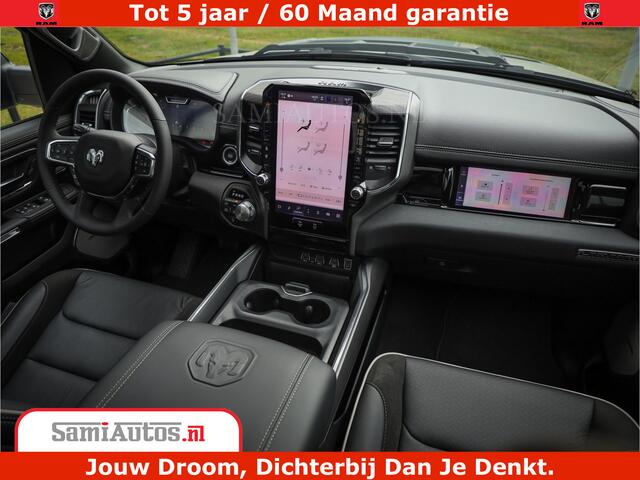 Dodge 1500 RAM Laramie Night | 420Pk 636 Nn | Extra Groot Scherm + Passagiers Scherm | Comfortabele Dubbele Cabine met Royale 5 Zitplaatsen | Nu Leverbaar uit Voorraad | Voorraad Nr 2223 - 5047