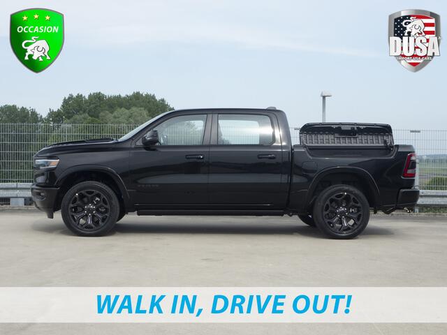 Dodge 1500 Ram | | Limited 5.7 V8 HEMI E-torque | DEMO | Panoramadak | Luchtvering | RAMBOX | Digital Dash Getoonde accessoires zijn verkrijgbaar tegen meerprijs
