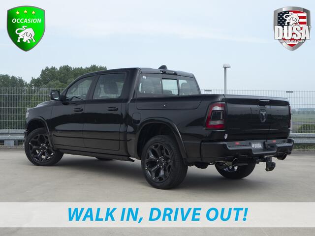 Dodge 1500 Ram | | Limited 5.7 V8 HEMI E-torque | DEMO | Panoramadak | Luchtvering | RAMBOX | Digital Dash Getoonde accessoires zijn verkrijgbaar tegen meerprijs