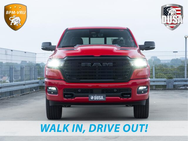Dodge 1500 RAM | Laramie | Premium Night | 3.0L I6 Hurricane | Crew Cab | 4X4 | Panorama | LPG | 14,4-inch Touchscreen | Passenger Display | INCL BPM-VOORDEEL Getoonde accessoires zijn verkrijgbaar tegen meerprijs