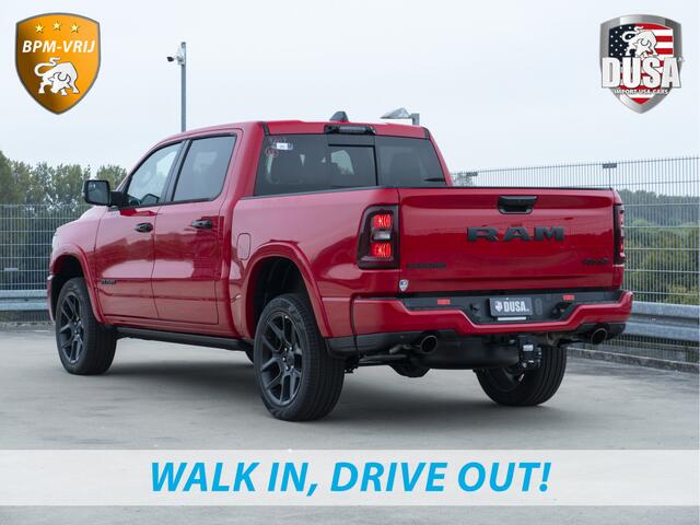 Dodge 1500 RAM | Laramie | Premium Night | 3.0L I6 Hurricane | Crew Cab | 4X4 | Panorama | LPG | 14,4-inch Touchscreen | Passenger Display | INCL BPM-VOORDEEL Getoonde accessoires zijn verkrijgbaar tegen meerprijs