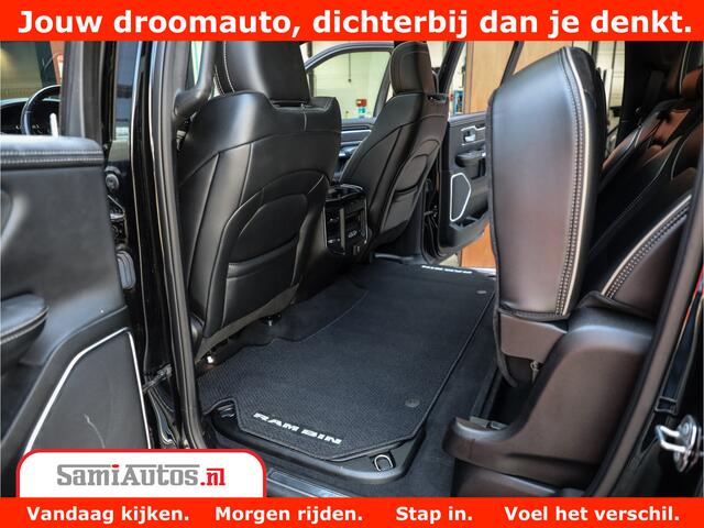 Dodge 1500 Ram LARAMIE | 5.7 V8 | 46.000KM! | PANORAMA | NIGHT EDITION | CRUISE | 200L LPG | HARMAN/KARDON | CAMERA | STOEL VENTILATIE/VERWAMING | CREWCAB | 4X4 | AUTO TREEPLANK | 3500KG |