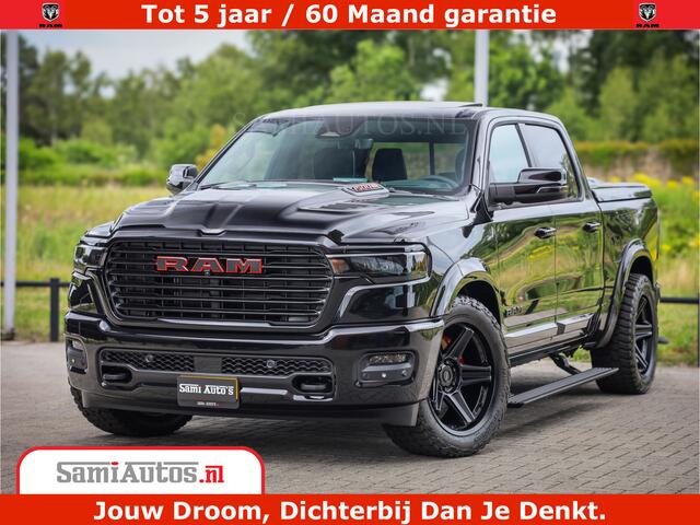 Dodge 1500 RAM Night Premium | Full Option | De Meest Luxe Pick-Up in zijn Klasse | Comfortabele Dubbele Cabine met Royale 5 Zitplaatsen | BPM vrij | Nu Leverbaar uit Voorraad | Voorraad Nr 2200 - 0886
