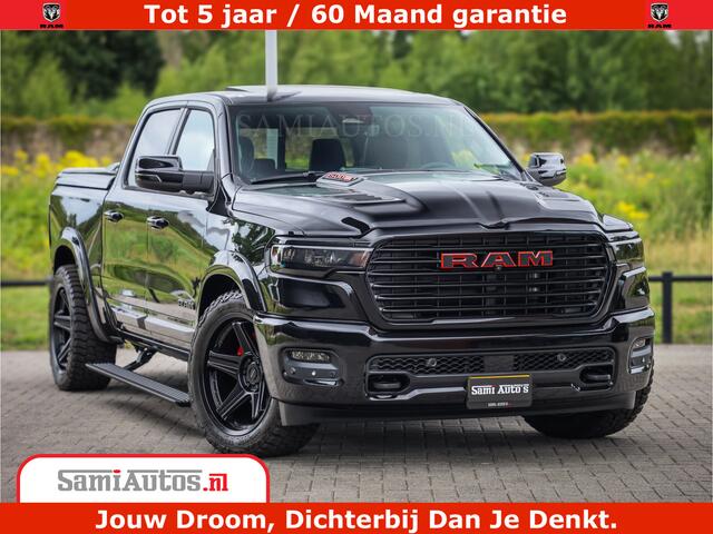 Dodge 1500 RAM Night Premium | Full Option | De Meest Luxe Pick-Up in zijn Klasse | Comfortabele Dubbele Cabine met Royale 5 Zitplaatsen | BPM vrij | Nu Leverbaar uit Voorraad | Voorraad Nr 2200 - 0886