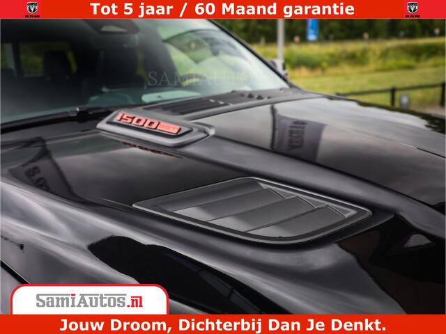 Dodge 1500 RAM Night Premium | Full Option | De Meest Luxe Pick-Up in zijn Klasse | Comfortabele Dubbele Cabine met Royale 5 Zitplaatsen | BPM vrij | Nu Leverbaar uit Voorraad | Voorraad Nr 2200 - 0886