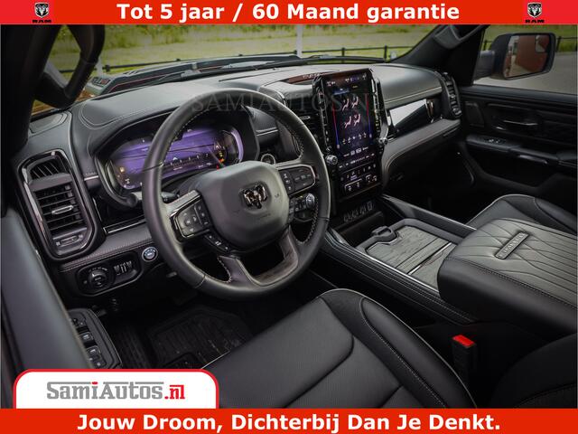 Dodge 1500 Ram Limited Night H.O 540HP 706Nm | Massage + Full Option | De Meest Luxe en Volle Pick-Up in zijn Klasse | Comfortabele Dubbele Cabine met Royale 5 Zitplaatsen | BPM vrij | Nu Leverbaar uit Voorraad | Voorraad Nr 2302 - 7425