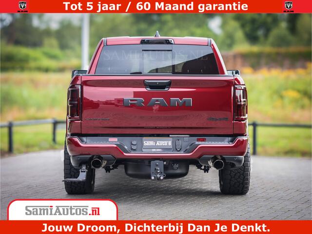 Dodge 1500 Ram Limited Night H.O 540HP 706Nm | Massage + Full Option | De Meest Luxe en Volle Pick-Up in zijn Klasse | Comfortabele Dubbele Cabine met Royale 5 Zitplaatsen | BPM vrij | Nu Leverbaar uit Voorraad | Voorraad Nr 2302 - 7425