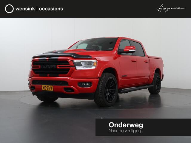 Dodge 1500 Ram 5.7 V8 4x4 CREW CAB | LARAMIE | PRINS LPG | 3500 KG TREKHAAK | BED COVER | NAVIGATIE | CAMERA | STOELVERWARMING | STOELVENTILATIE | STUURWIELVERWARMING | SPORT | CRUISE CONTROL | UITLAAT KLEPPEN SYSTEEM