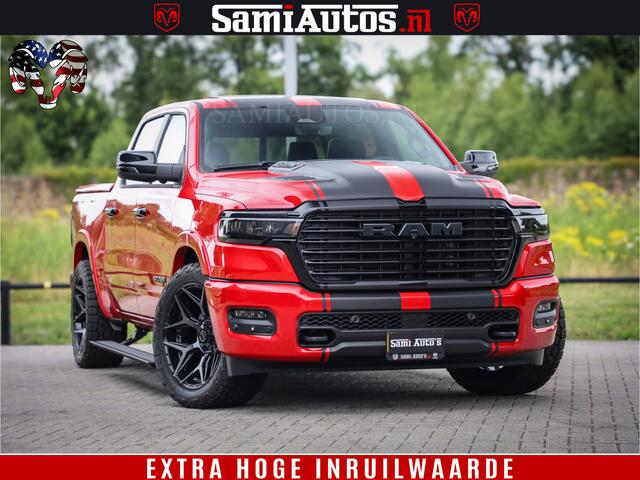 Dodge 1500 RAM Night Premium | RED DEVIL | Full Option | De Meest Luxe Pick-Up in zijn Klasse | Comfortabele Dubbele Cabine met Royale 5 Zitplaatsen | BPM vrij | Nu Leverbaar uit Voorraad | Voorraad Nr 2226 - 4993