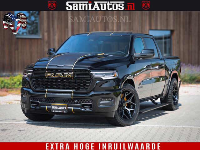 Dodge 1500 Ram Limited Night H.O 540HP 706Nm | Massage + Full Option | De Meest Luxe en Volle Pick-Up in zijn Klasse | Comfortabele Dubbele Cabine met Royale 5 Zitplaatsen | BPM vrij | Nu Leverbaar uit Voorraad | Voorraad Nr 2353 - 5412