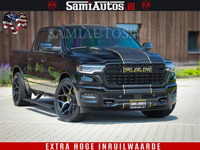 Dodge 1500 Ram Limited Night High Output 540HP 706Nm | Massage + Full Option | De Meest Luxe en Volle Pick-Up in zijn Klasse | Comfortabele Dubbele Cabine met Royale 5 Zitplaatsen | BPM vrij | Nu Leverbaar uit Voorraad | Voorraad Nr 2327 - 5407