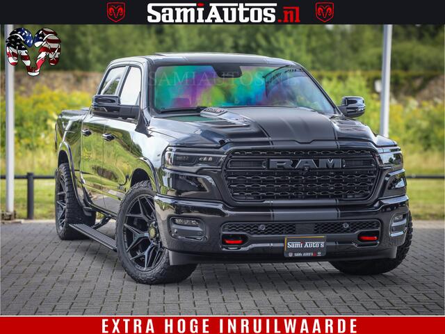 Dodge 1500 Ram Limited Night High Output 540HP 706Nm | Massage + Full Option | De Meest Luxe en Volle Pick-Up in zijn Klasse | Comfortabele Dubbele Cabine met Royale 5 Zitplaatsen | BPM vrij | Nu Leverbaar uit Voorraad | Voorraad Nr 2367 - 5430