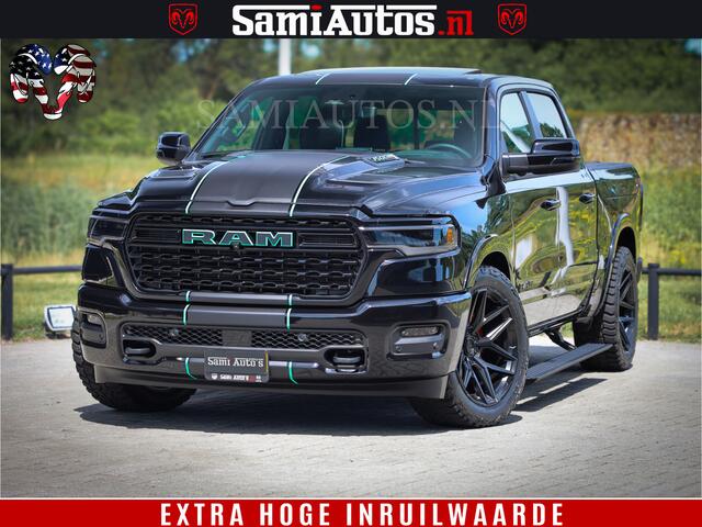 Dodge 1500 Ram Limited H.O 540HP 706Nm | Massage + Full Option | De Meest Luxe en Volle Pick-Up in zijn Klasse | Comfortabele Dubbele Cabine met Royale 5 Zitplaatsen | BPM vrij | Nu Leverbaar uit Voorraad | Voorraad Nr 2332 - 5179