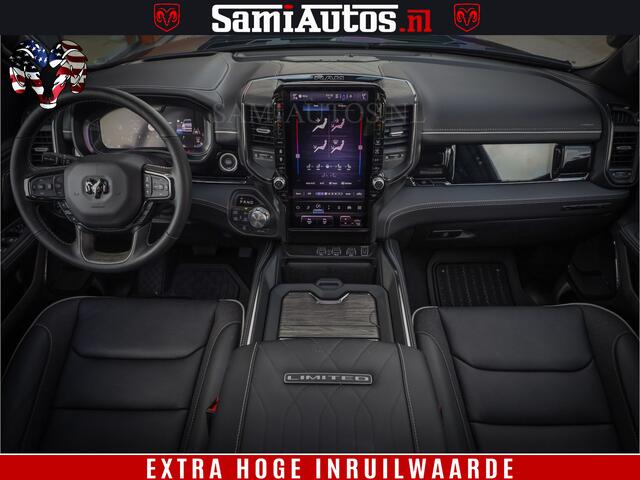 Dodge 1500 Ram Limited Night High Output 540HP 706Nm | Massage + Full Option | De Meest Luxe en Volle Pick-Up in zijn Klasse | Comfortabele Dubbele Cabine met Royale 5 Zitplaatsen | BPM vrij | Nu Leverbaar uit Voorraad | Voorraad Nr 2326 - 5169