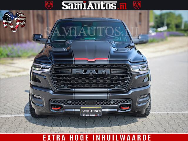 Dodge 1500 Ram Limited Night High Output 540HP 706Nm | Massage + Full Option | De Meest Luxe en Volle Pick-Up in zijn Klasse | Comfortabele Dubbele Cabine met Royale 5 Zitplaatsen | BPM vrij | Nu Leverbaar uit Voorraad | Voorraad Nr 2357 - 5182