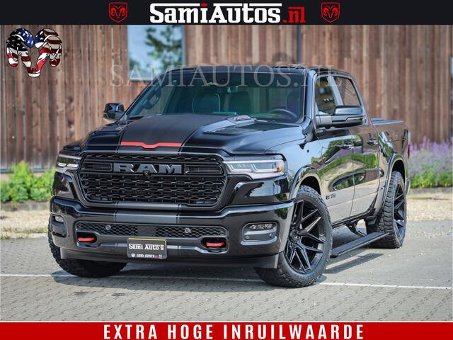 Dodge 1500 Ram Limited Night High Output 540HP 706Nm | Massage + Full Option | De Meest Luxe en Volle Pick-Up in zijn Klasse | Comfortabele Dubbele Cabine met Royale 5 Zitplaatsen | BPM vrij | Nu Leverbaar uit Voorraad | Voorraad Nr 2331 - 5133