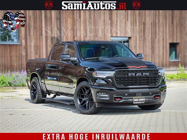 Dodge 1500 Ram Limited Night High Output 540HP 706Nm | Massage + Full Option | De Meest Luxe en Volle Pick-Up in zijn Klasse | Comfortabele Dubbele Cabine met Royale 5 Zitplaatsen | BPM vrij | Nu Leverbaar uit Voorraad | Voorraad Nr 2331 - 5133