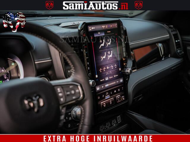 Dodge 1500 Ram Limited Night H.O 540HP 706Nm | Massage + Full Option | De Meest Luxe en Volle Pick-Up in zijn Klasse | Comfortabele Dubbele Cabine met Royale 5 Zitplaatsen | BPM vrij | Nu Leverbaar uit Voorraad | Voorraad Nr 2370 - 5411