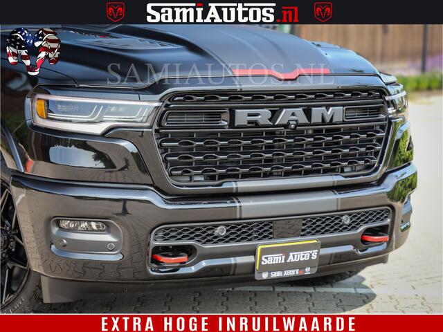 Dodge 1500 Ram Limited Night High Output 540HP 706Nm | Massage + Full Option | De Meest Luxe en Volle Pick-Up in zijn Klasse | Comfortabele Dubbele Cabine met Royale 5 Zitplaatsen | BPM vrij | Nu Leverbaar uit Voorraad | Voorraad Nr 2334 - 5409