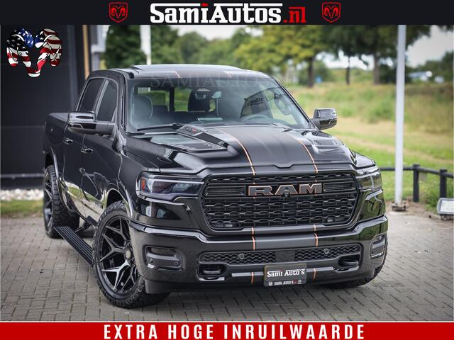 Dodge 1500 Ram Limited SPORT H.O 540HP 706Nm | Massage + Full Option | De Meest Luxe en Volle Pick-Up in zijn Klasse | Comfortabele Dubbele Cabine met Royale 5 Zitplaatsen | BPM vrij | Nu Leverbaar uit Voorraad | Voorraad Nr 2355 - 5149