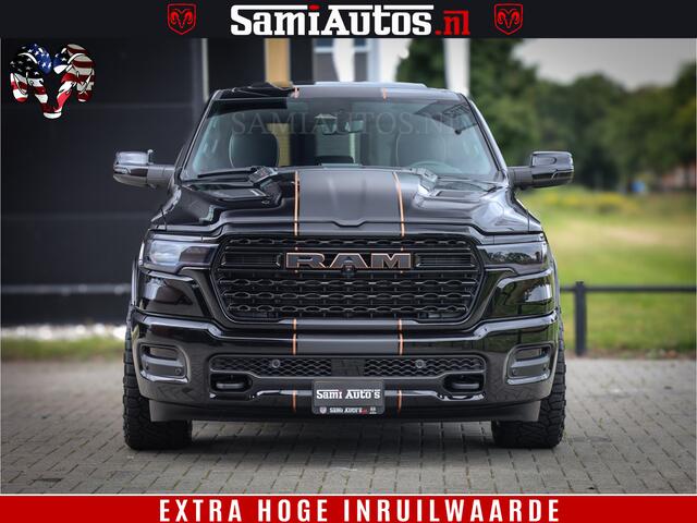 Dodge 1500 Ram Limited SPORT H.O 540HP 706Nm | Massage + Full Option | De Meest Luxe en Volle Pick-Up in zijn Klasse | Comfortabele Dubbele Cabine met Royale 5 Zitplaatsen | BPM vrij | Nu Leverbaar uit Voorraad | Voorraad Nr 2355 - 5149