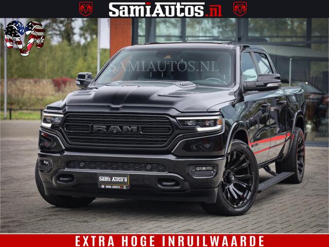 Dodge 1500 Ram LIMITED NIGHT | FEUL BLACK WHEELS | BOM VOL | 5.7 V8 4x4 | DUBBELE CABINE | MWK | XB9 | HUD | TOP STAAT