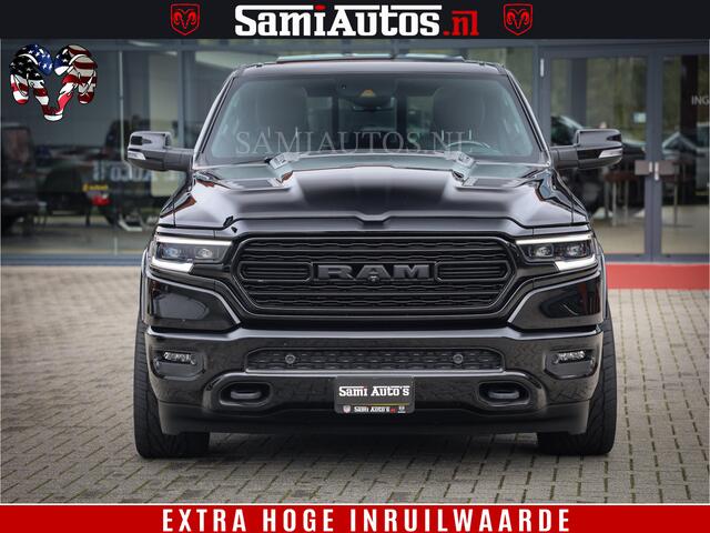 Dodge 1500 Ram LIMITED NIGHT | FEUL BLACK WHEELS | BOM VOL | 5.7 V8 4x4 | DUBBELE CABINE | MWK | XB9 | HUD | TOP STAAT