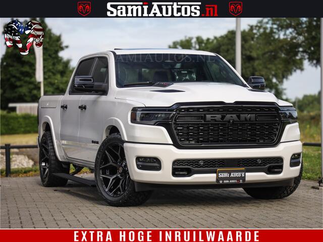 Dodge 1500 Ram 1500 Limited Night High Output 540HP 706Nm | Massage + Full Option | De Meest Luxe en Volle Pick-Up in zijn Klasse | Comfortabele Dubbele Cabine met Royale 5 Zitplaatsen | BPM vrij | Nu Leverbaar uit Voorraad | Voorraad Nr 2352 - 7649