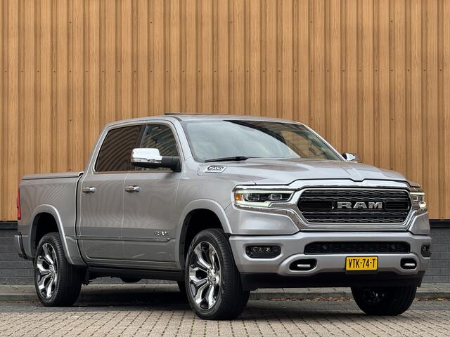 Dodge 1500 Ram 5.7 V8 4x4 Crew Cab Limited | Luchtvering | LPG | Harman/Kardon | Panoramadak | 22" Lichtmetaal | Stoelventilatie / verwarming | Stuurwielverwarming | 360° Camera | Spiegel Camera |