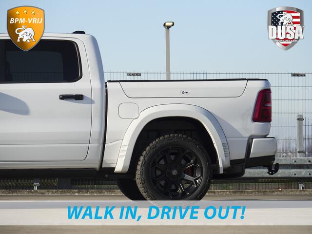 Dodge 1500 RAM | | Limited | Night | 3.0L Twin-Turbo I6 | High Output | | Passenger Display | 14,4 Touch Screen | Harman Kardon | RAMBOX Getoonde accessoires zijn verkrijgbaar tegen meerprijs