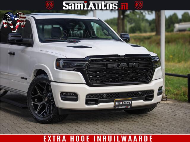 Dodge 1500 Ram 1500 Limited Night High Output 540HP 706Nm | Massage + Full Option | De Meest Luxe en Volle Pick-Up in zijn Klasse | Comfortabele Dubbele Cabine met Royale 5 Zitplaatsen | BPM vrij | Nu Leverbaar uit Voorraad | Voorraad Nr 2352 - 7649