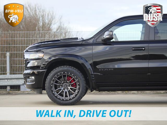 Dodge 1500 RAM | | Laramie | Premium Night | 3.0L I6 Hurricane | 4X4 | BPM-VRIJ | BPM-VRIJ | Niveau regeling | Passenger Display | Getoonde accessoires zijn verkrijgbaar tegen meerprijs