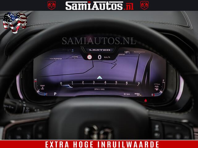 Dodge 1500 Ram Limited Night H.O 540HP 706Nm | Massage + Full Option | De Meest Luxe en Volle Pick-Up in zijn Klasse | Comfortabele Dubbele Cabine met Royale 5 Zitplaatsen | BPM vrij | Nu Leverbaar uit Voorraad | Voorraad Nr 2334 - 5409