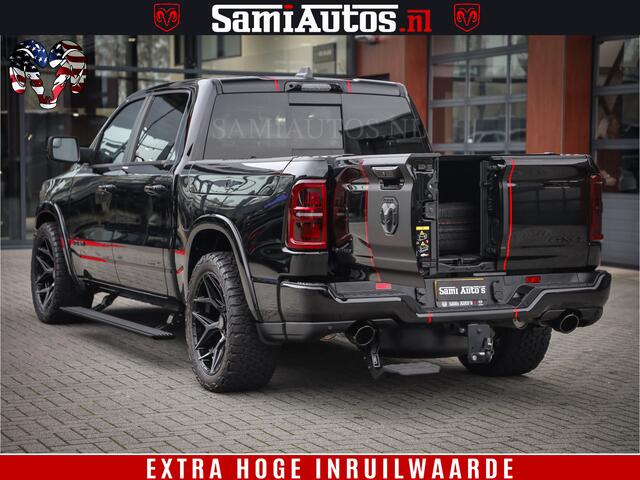 Dodge 1500 Ram Limited Night H.O 540HP 706Nm | Massage + Full Option | De Meest Luxe en Volle Pick-Up in zijn Klasse | Comfortabele Dubbele Cabine met Royale 5 Zitplaatsen | BPM vrij | Nu Leverbaar uit Voorraad | Voorraad Nr 2334 - 5409