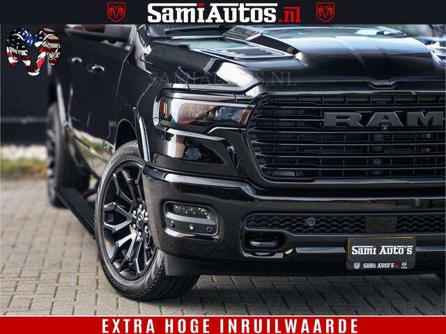 Dodge 1500 RAM Night Premium | Full Option | De Meest Luxe Pick-Up in zijn Klasse | Comfortabele Dubbele Cabine met Royale 5 Zitplaatsen | BPM vrij | Nu Leverbaar uit Voorraad | Voorraad Nr 2285 - 7648